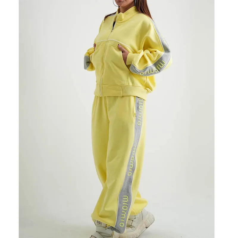 Custom Women Track Suits Two Piece Sets Tracksuit Set Ladies Track Suit 2 Piece Set