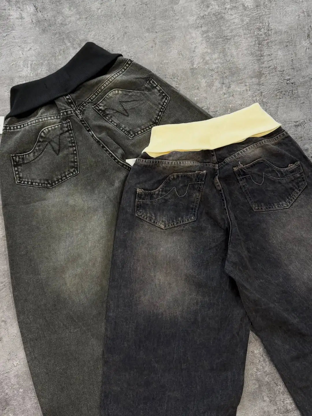 Clothing Manufacturer Custom Baggy Denim Jeans for Men Casual Heavyweight Denim Sweatpants