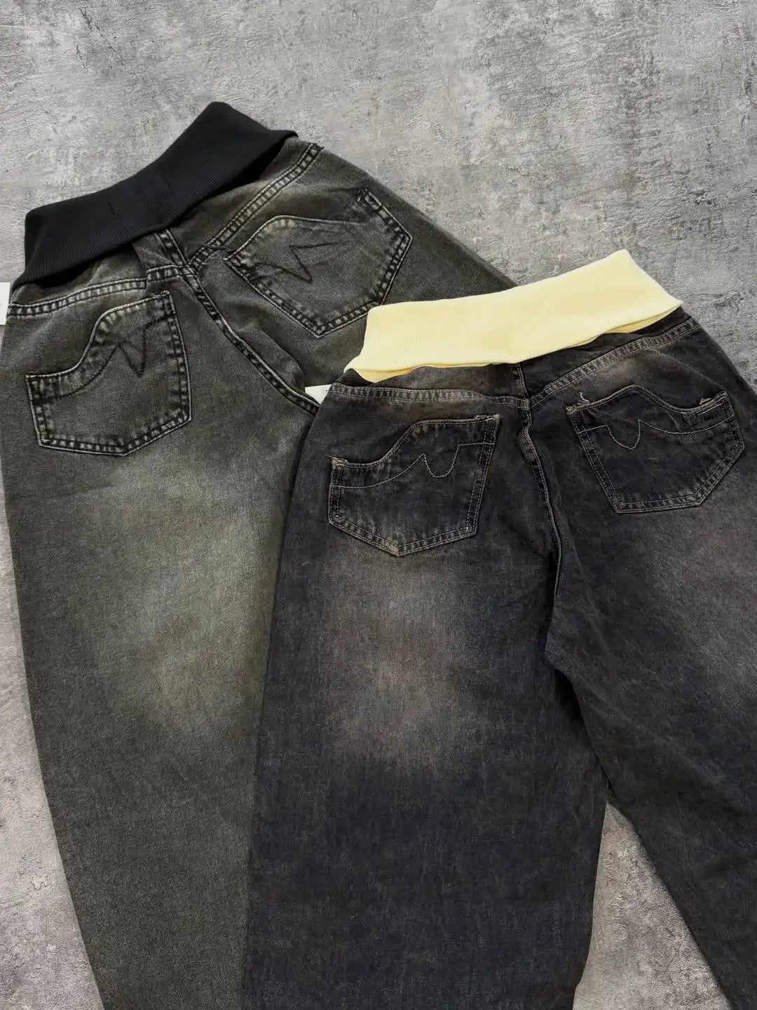 Clothing Manufacturer Custom Baggy Denim Jeans for Men Casual Heavyweight Denim Sweatpants