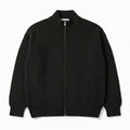 Custom Winter Heavy Knitted Zip-Up Sweater Jacket Cashmere/Wool Sweater for Men Knitwear Manufacturer
