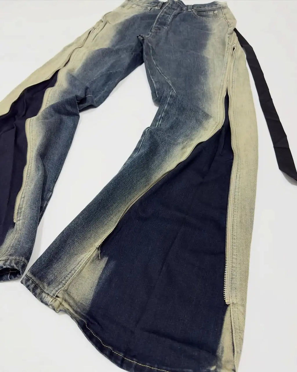 Custom Designer Wide Leg Denim Jeans for Men Designer Flare Jeans Pants High Quality