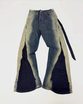 Custom Designer Wide Leg Denim Jeans for Men Designer Flare Jeans Pants High Quality