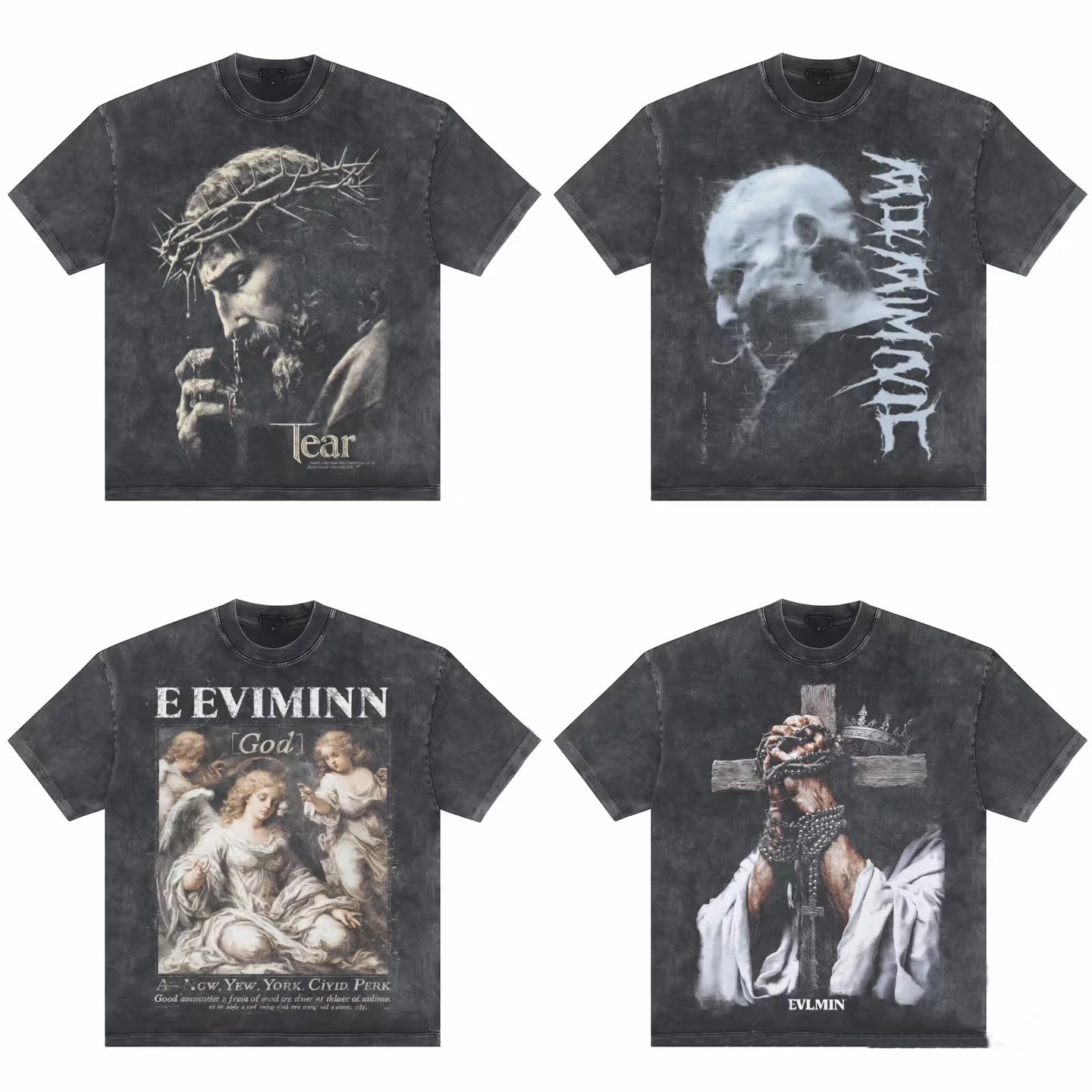 Custom logo Men's Cotton Dtg Printed T-shirts Vintage Wash Graphic Print on Demand T-shirt for Men