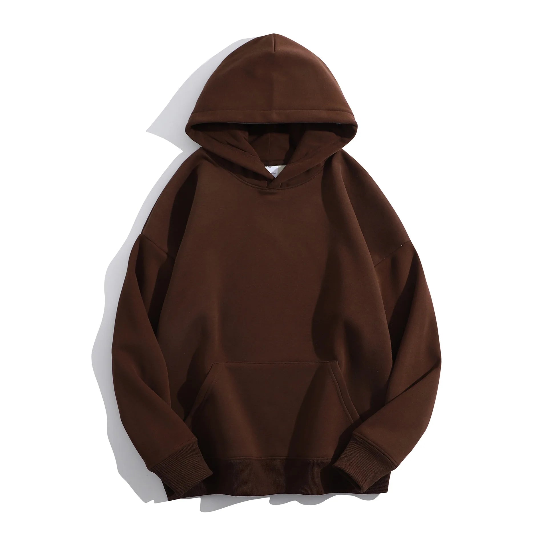 Winter 500 GSM Heavyweight Fleece 100% Cotton Oversized Unisex Embroidered Stonewashed Custom Print Logo Puff Printing Pullover