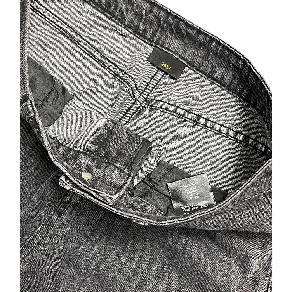 Custom Men's Jeans High Quality Men Baggy Jeans Pants for Men Dragon Embroidery Denim Jeans Manufacturer