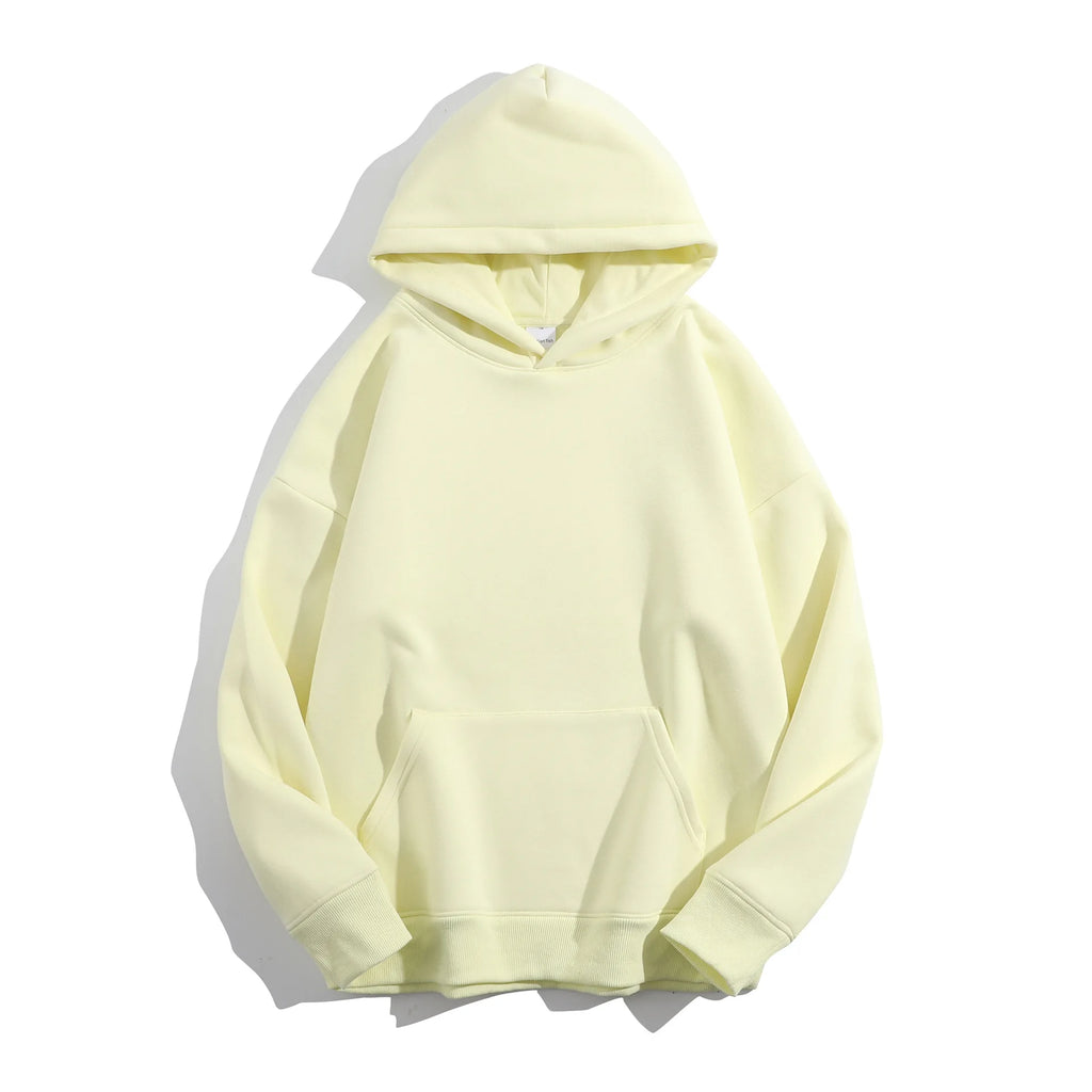 Winter 500 GSM Heavyweight Fleece 100% Cotton Oversized Unisex Embroidered Stonewashed Custom Print Logo Puff Printing Pullover