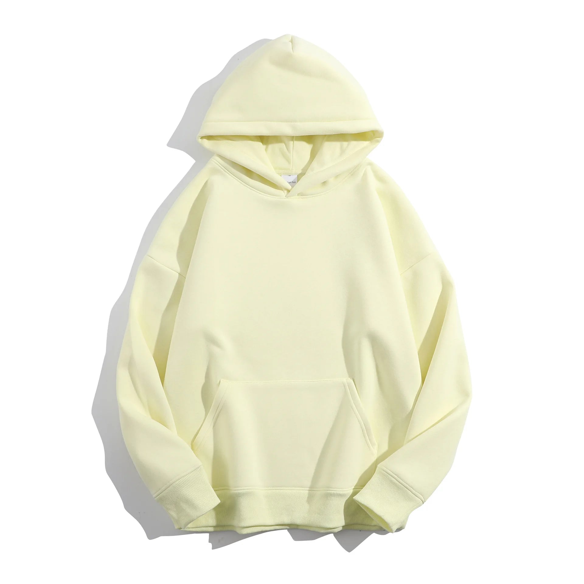 Winter 500 GSM Heavyweight Fleece 100% Cotton Oversized Unisex Embroidered Stonewashed Custom Print Logo Puff Printing Pullover