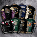 Wholesale Custom Vintage Streetwear Winter Jacket for Men High Quality Letterman Blank Varsity Jacket Stand Collar Front Logo