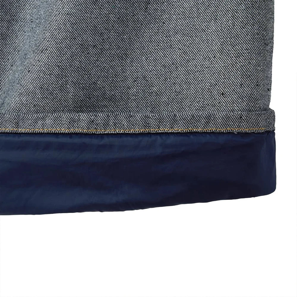 Custom Reverse Raw Baggy Denim Jeans for Men Straight Fit Raw Denim Jeans High Quality