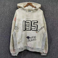 Custom High Quality Men's Hooded Washed Lined 100% Cotton Hoodie Colorful Print Tie Dye