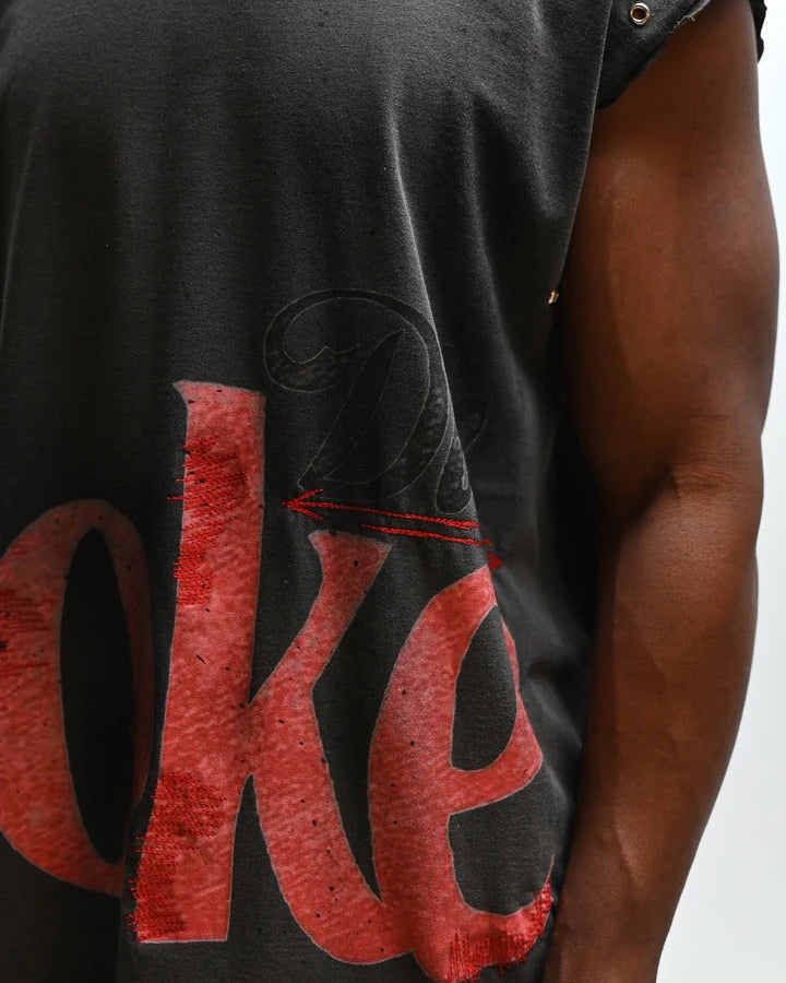 Custom Logo Streetwear tank Top Men Vintage Printed tank Top for Men Tanktop