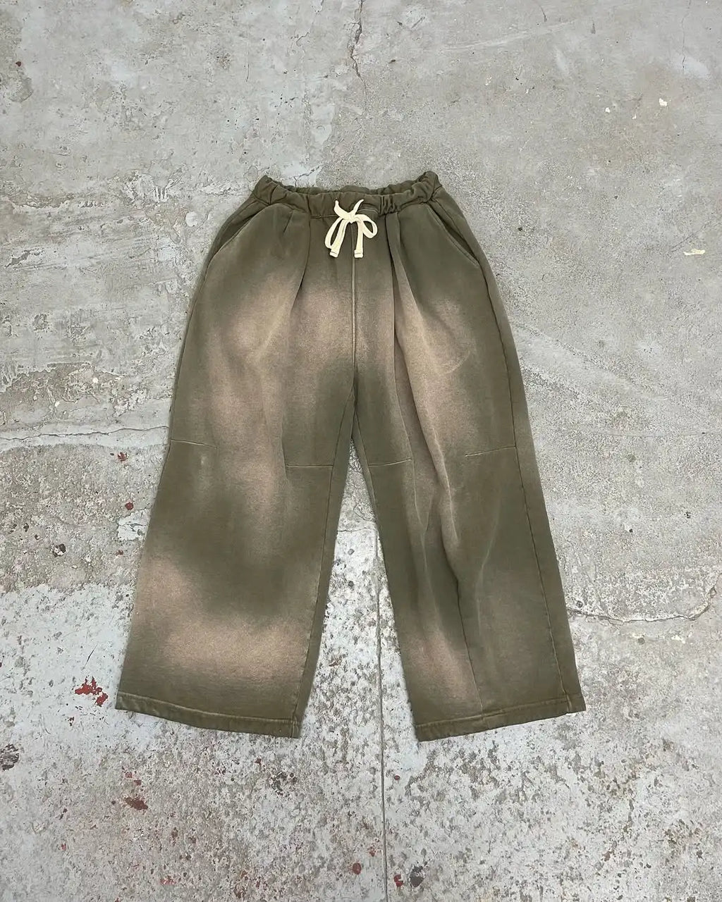 Custom 100% Cotton Casual Baggy Sweatpants Baggy Acid Wash Sweatpants for Men Vintage Heavyweight Grey Fleece Sweatpants