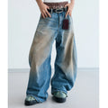 Custom Women's Wide-leg Baggy Jeans Women Casual Barrel Denim Jeans Pants