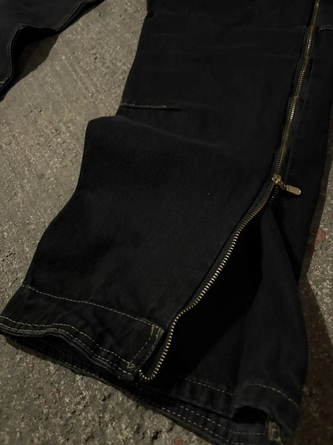 Custom Baggy Denim Jeans Pants Men Zipper Straight Fit Jeans High Quality