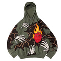 Custom Embroidered Letter Pattern Winter Casual Hoodie Men 100% Cotton Knitted 400 Gsm Oversized Fit Anti-Pilling & Anti-Wrinkle