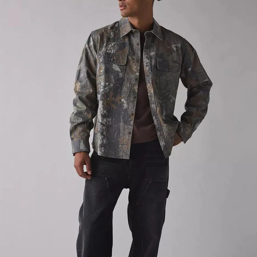 Custom Real Tree Camo Long Sleeve Shirt Men Full Sleeve Camo Shirt Manufacturers