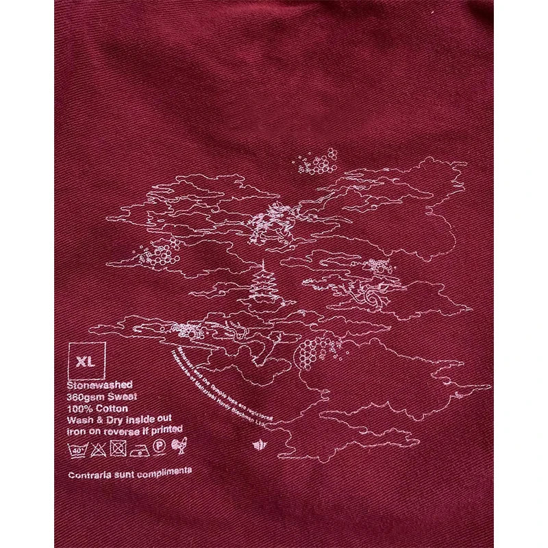 Custom Embroidery Crewneck Sweatshirt Men  Japanese Anime Embroidered Sweatshirt for Men