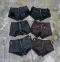 Custom Women Leather Shorts Ladies Sexy Leather Shorts Manufacturer