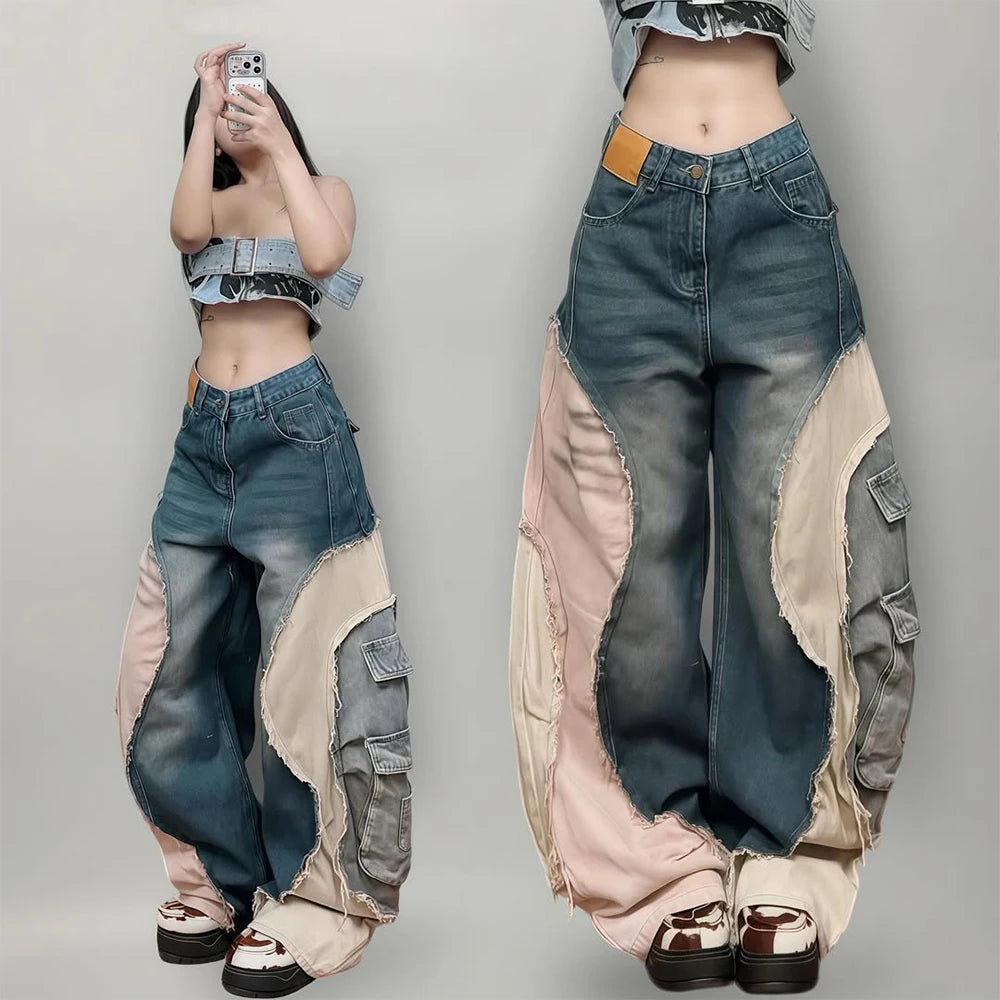 Custom Female Baggy Jeans Wholesale Heavyweight Baggy Denim Jeans Women  Designer Jeans