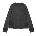 2026 New Design Winter Men's Knitted Crewneck Oversized Casual Solid 100% Cotton Denim Eco-Friendly Anti-Wrinkle Pullover
